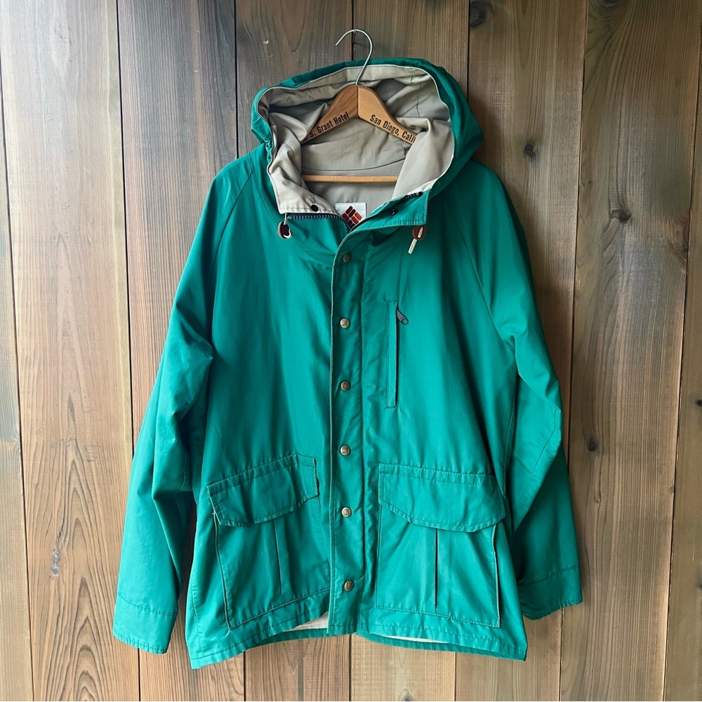 Vintage 1980s Columbia Sportwear Hooded Field Jacket